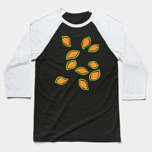 Falling Melon Leaves Baseball T-Shirt